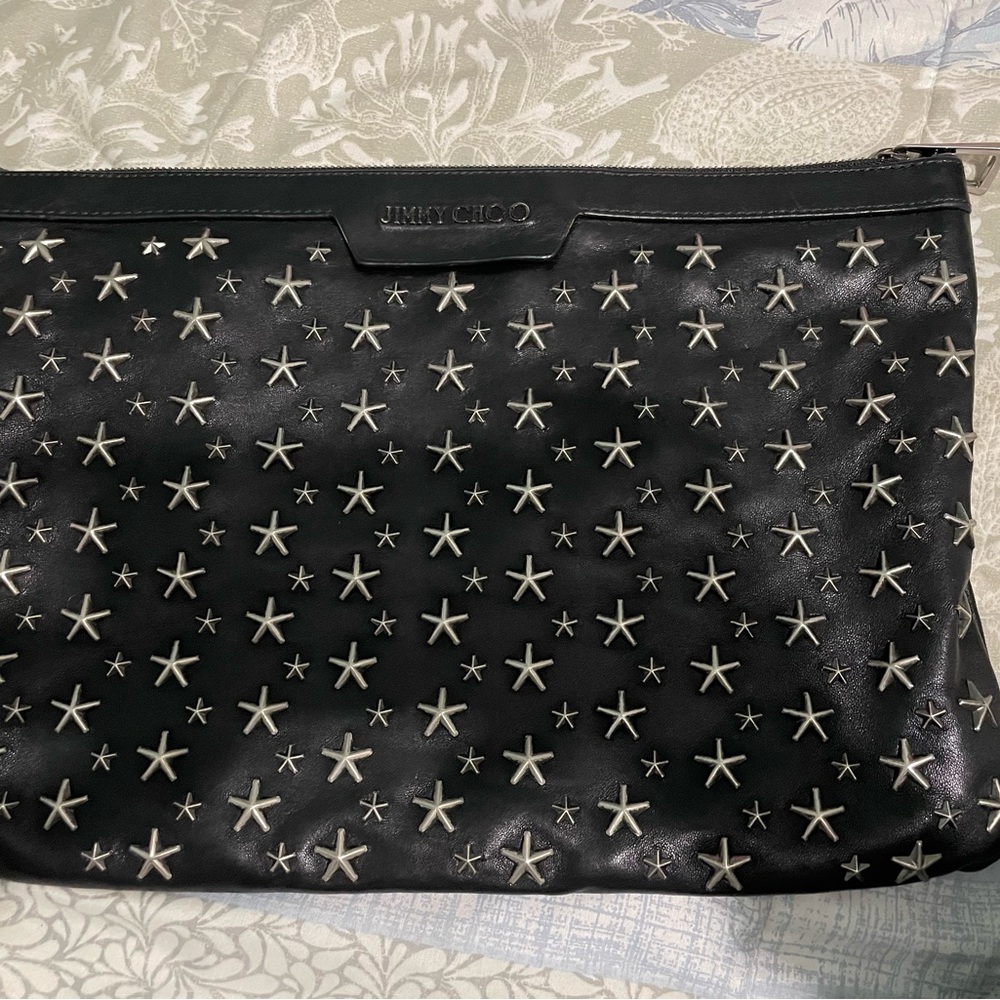 Jimmy Choo Black Camouflage Interior Bag